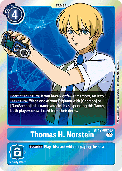 Thomas H. Norstein - Versus Royal Knight Booster - Rare - BT13-097 R