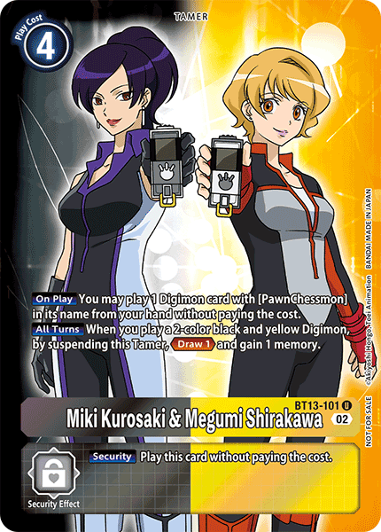 Miki Kurosaki & Megumi Shirakawa (Box Topper) - Versus Royal Knight Booster - Uncommon - BT13-101 U