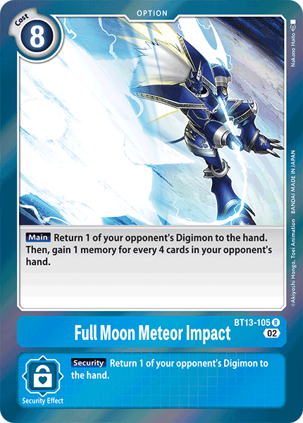 Full Moon Meteor Impact - Versus Royal Knight Booster - Rare - BT13-105 R