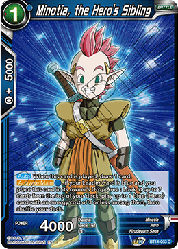 Minotia, the Hero's Sibling - Cross Spirits - Common - BT14-053