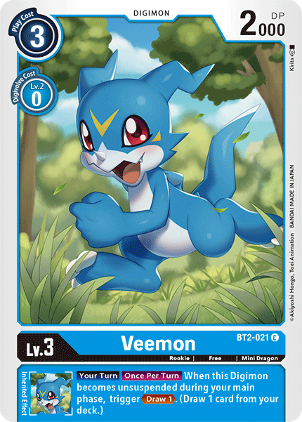 Veemon - BT2-021 - Release Special Booster - Common - BT2-021 C