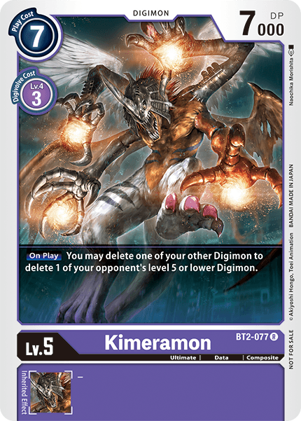 Kimeramon - BT2-077 (Official Tournament Pack Vol.4) - Release Special Booster - Rare - BT2-077 R