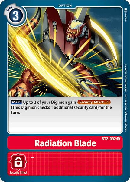 Radiation Blade - Release Special Booster - Uncommon - BT2-092 U