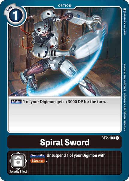 Spiral Sword - Release Special Booster - Common - BT2-103 C