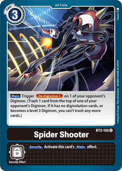 Spider Shooter - Release Special Booster - Uncommon - BT2-105 U