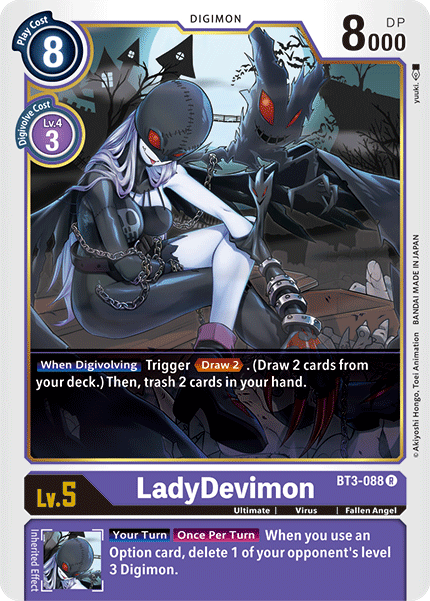 LadyDevimon - Release Special Booster - Rare - BT3-088 R
