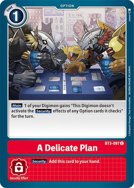 A Delicate Plan - Release Special Booster - Uncommon - BT3-097 U
