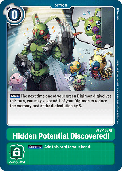 Hidden Potential Discovered! - Release Special Booster - Uncommon - BT3-103 U