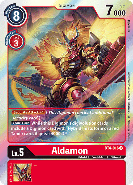 Aldamon - Great Legend - Super Rare - BT4-016 SR