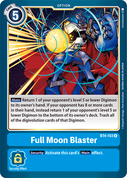 Full Moon Blaster - Great Legend - Rare - BT4-103 R