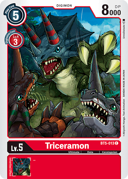 Triceramon - Battle of Omni - Common - BT5-013 C