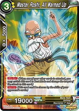 Master Roshi, All Warmed Up - Miraculous Revival - Uncommon - BT5-087