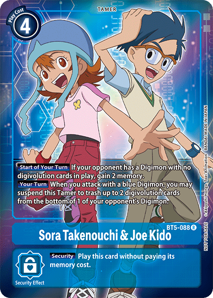 Sora Takenouchi & Joe Kido (Box Topper) - Battle of Omni - Rare - BT5-088 R
