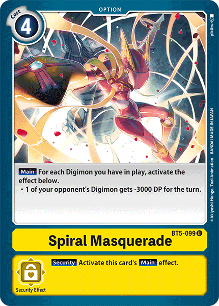 Spiral Masquerade - Battle of Omni - Uncommon - BT5-099 U