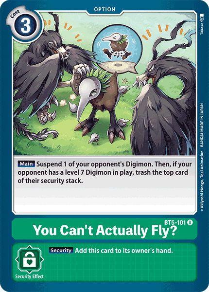 You Can't Actually Fly? - Battle of Omni - Uncommon - BT5-101 U