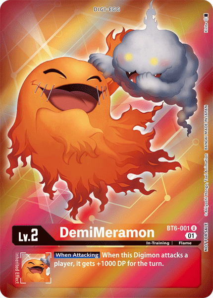 DemiMeramon (Box Topper) - Double Diamond - Uncommon - BT6-001 U
