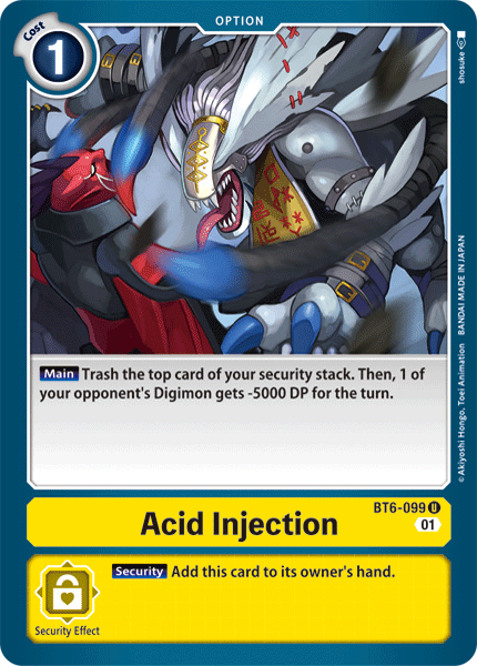 Acid Injection - Double Diamond - Uncommon - BT6-099 U