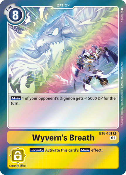 Wyvern's Breath - Double Diamond - Rare - BT6-101 R