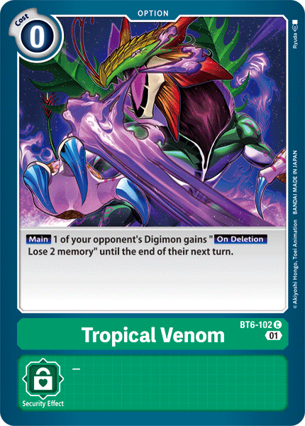 Tropical Venom - Double Diamond - Common - BT6-102 C
