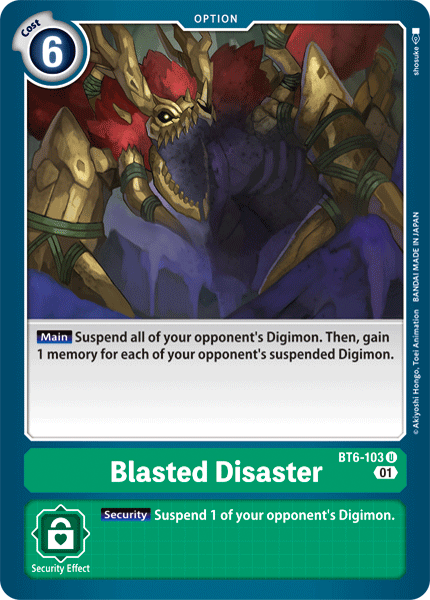 Blasted Disaster - Double Diamond - Uncommon - BT6-103 C