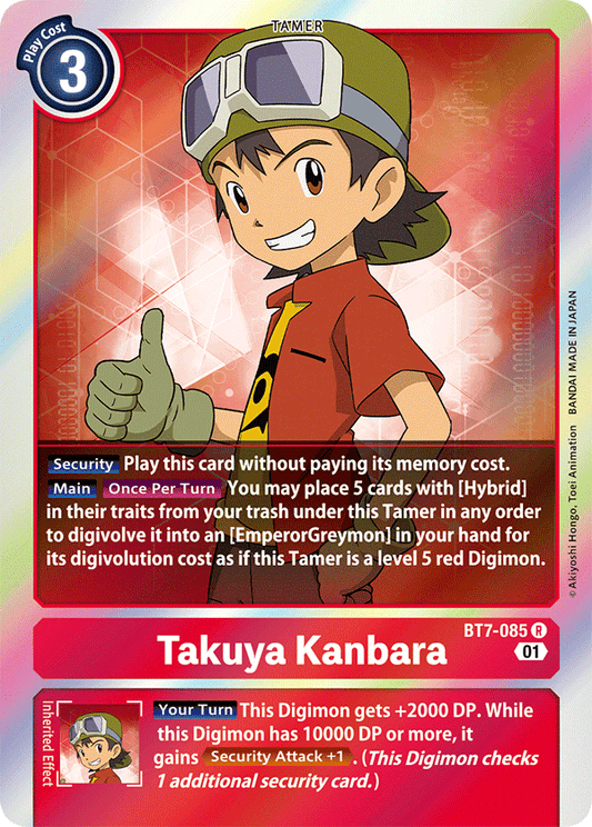 Takuya Kanbara - Next Adventure - Rare - BT7-085 R