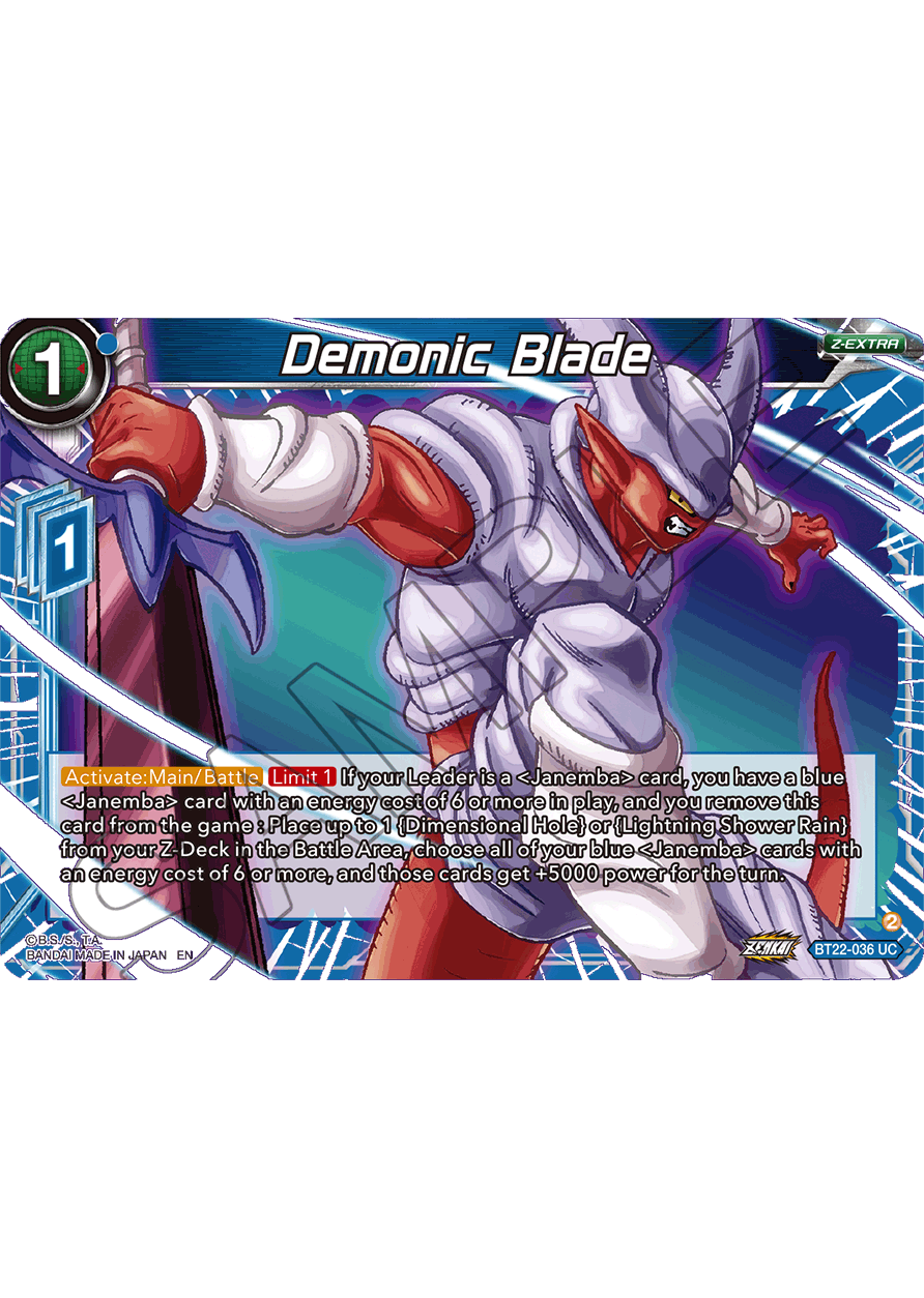 Demonic Blade - Critical Blow - Uncommon - BT22-036