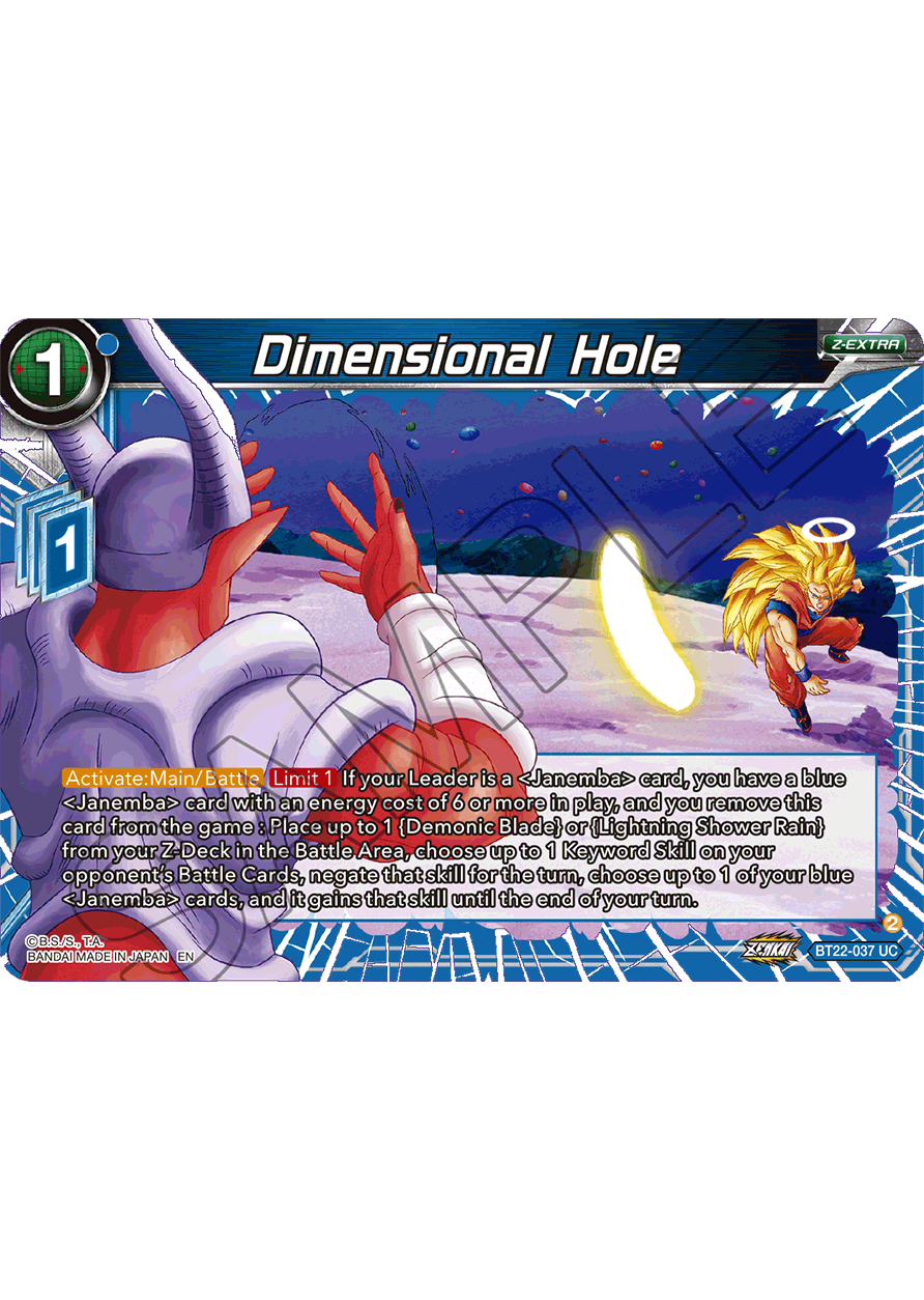 Dimensional Hole - Critical Blow - Uncommon - BT22-037