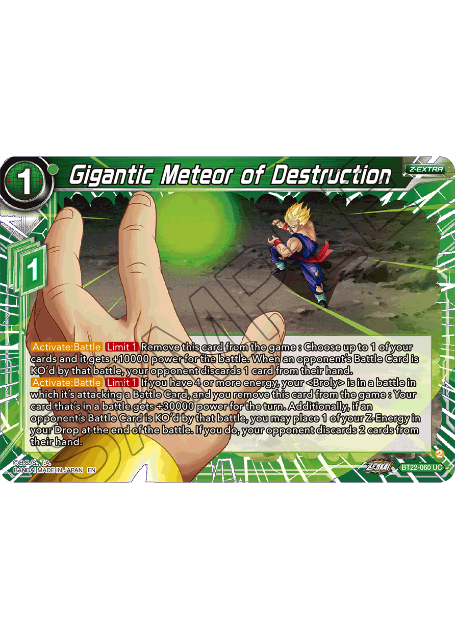 Gigantic Meteor of Destruction - Critical Blow - Uncommon - BT22-060