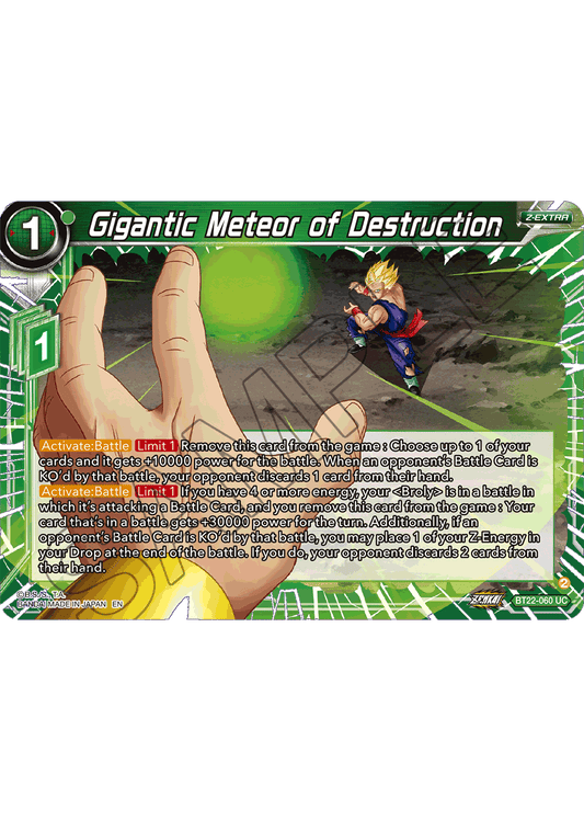 Gigantic Meteor of Destruction - Critical Blow - Uncommon - BT22-060