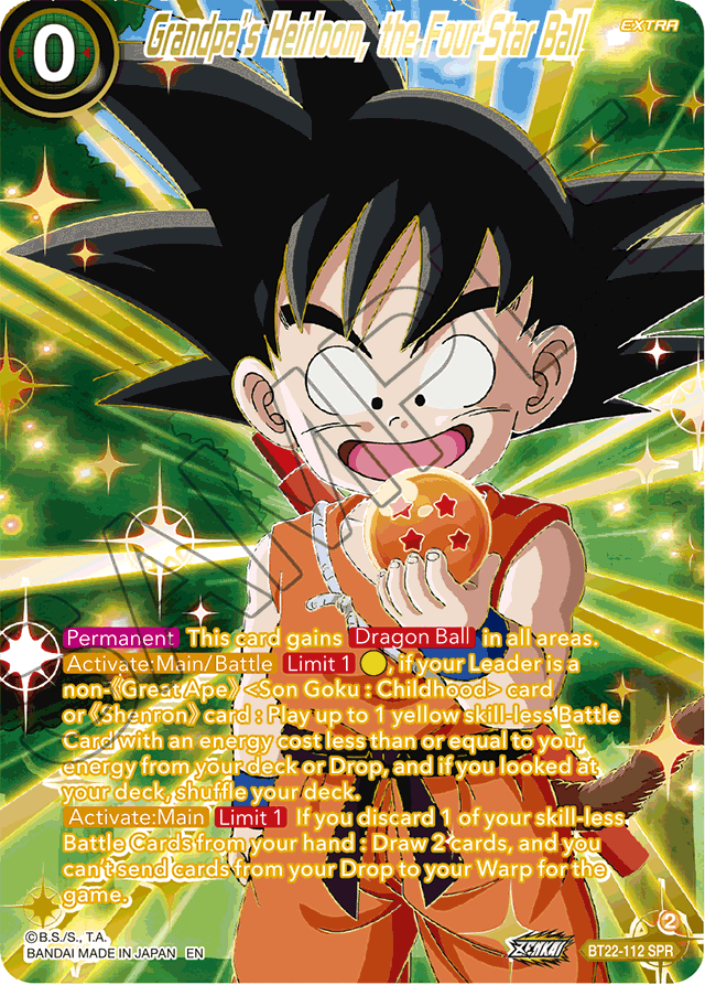 Grandpa's Heirloom, the Four Star Ball (SPR) - Critical Blow - Special Rare - BT22-112