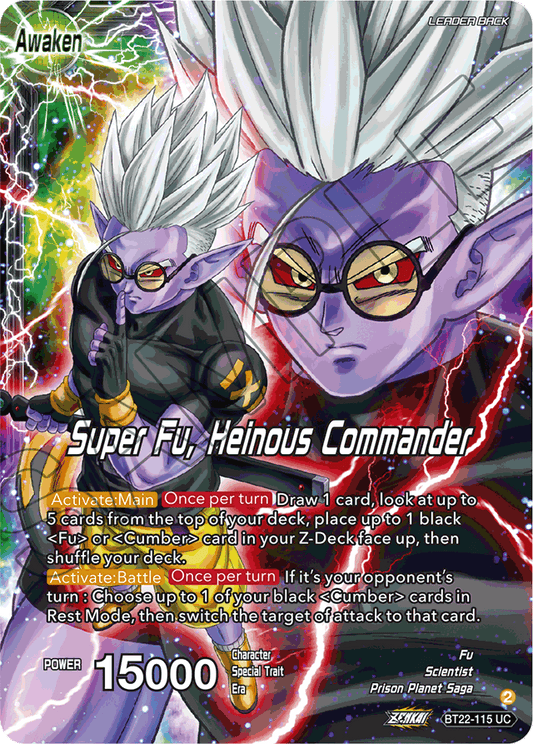Fu // Super Fu, Heinous Commander - Critical Blow - Uncommon - BT22-115