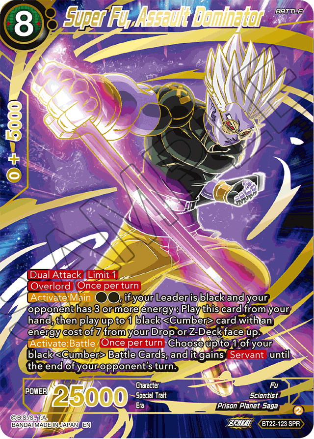 Super Fu, Assault Dominator (SPR) - Critical Blow - Special Rare - BT22-123