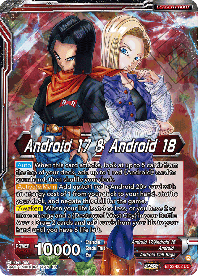 Android 17 & Android 18 // Android 17 & Android 18, Future Evil - Perfect Combination - Uncommon - BT23-002