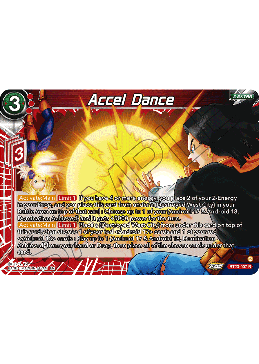 Accel Dance - Perfect Combination - Rare - BT23-007