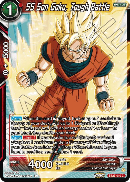 SS Son Goku, Tough Battle - Perfect Combination - Common - BT23-010