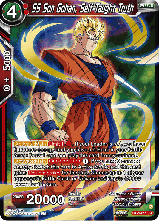 SS Son Gohan, Self-Taught Truth - Perfect Combination - Super Rare - BT23-011
