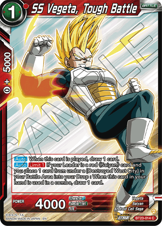 SS Vegeta, Tough Battle - Perfect Combination - Common - BT23-014
