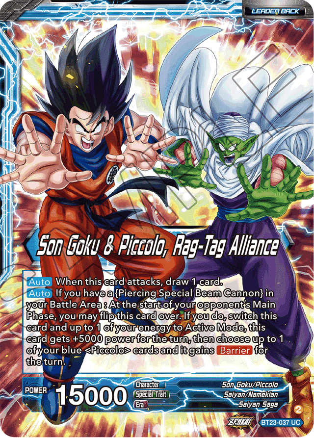 Son Goku // Son Goku & Piccolo, Rag-Tag Alliance - Perfect Combination - Uncommon - BT23-037