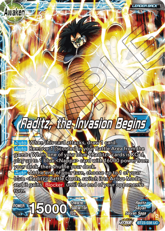 Raditz // Raditz, the Invasion Begins - Perfect Combination - Uncommon - BT23-038