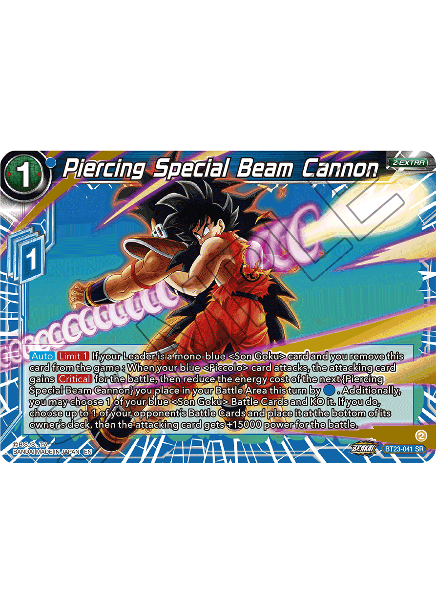 Piercing Special Beam Cannon - Perfect Combination - Super Rare - BT23-041