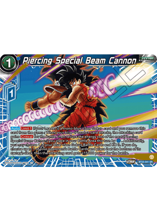 Piercing Special Beam Cannon - Perfect Combination - Super Rare - BT23-041