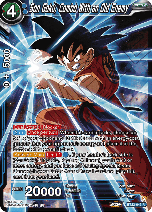 Son Goku, Combo With an Old Enemy - Perfect Combination - Rare - BT23-043