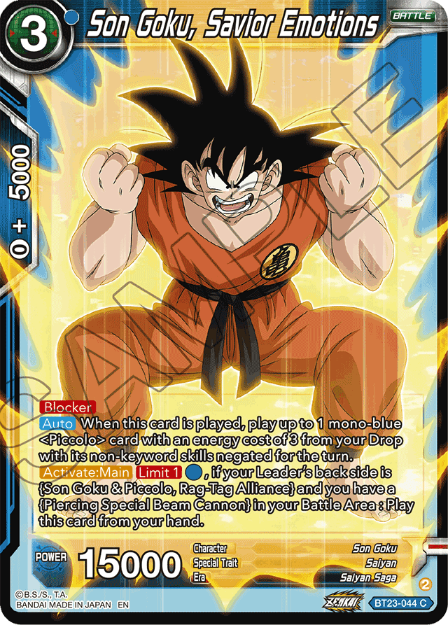 Son Goku, Savior Emotions - Perfect Combination - Common - BT23-044