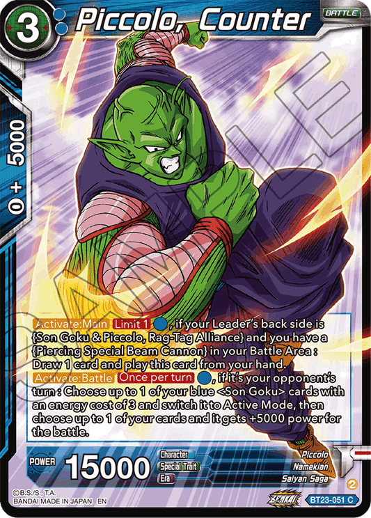 Piccolo, Counter - Perfect Combination - Common - BT23-051