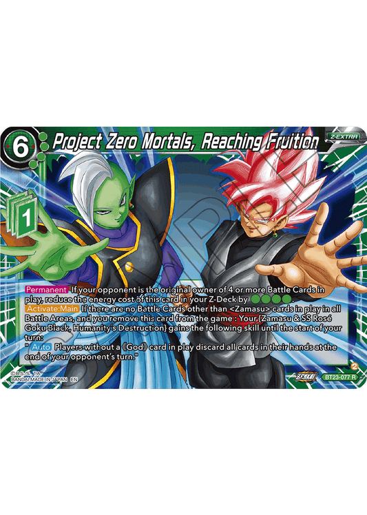 Project Zero Mortals, Reaching Fruition - Perfect Combination - Rare - BT23-077