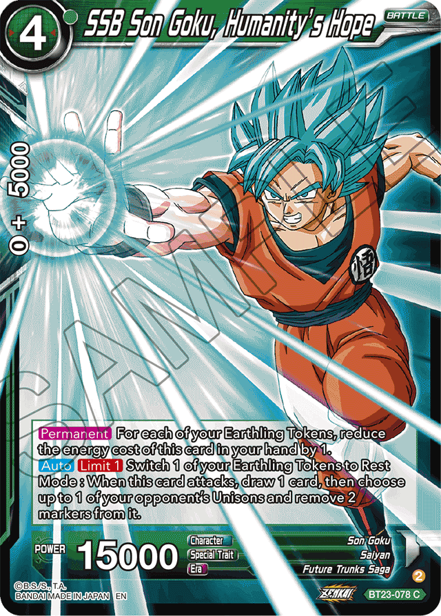 SSB Son Goku, Humanity's Hope - Perfect Combination - Common - BT23-078