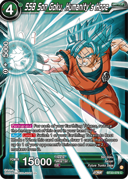SSB Son Goku, Humanity's Hope - Perfect Combination - Common - BT23-078