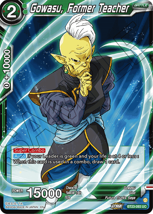 Gowasu, Former Teacher - Perfect Combination - Uncommon - BT23-093