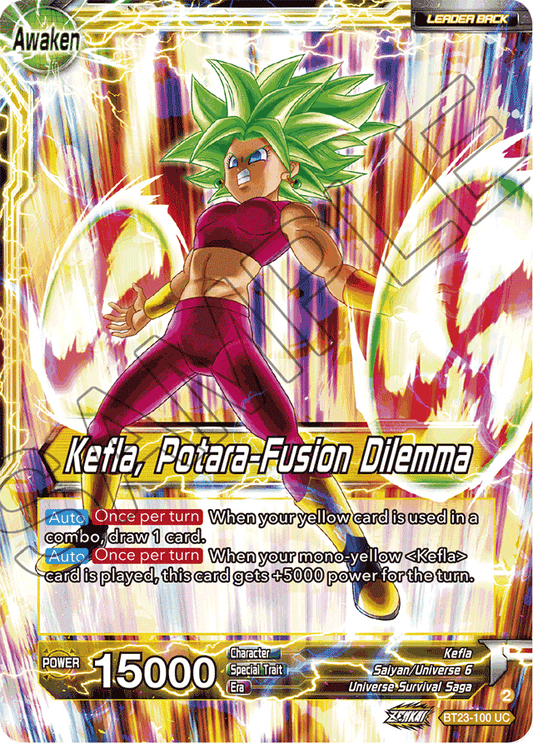 Kale & Caulifla // Kefla, Potara-Fusion Dilemma - Perfect Combination - Uncommon - BT23-100