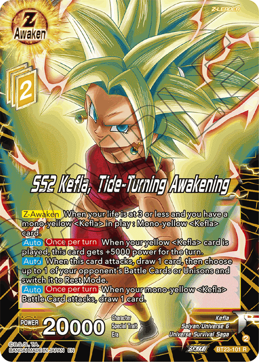 SS2 Kefla, Tide-Turning Awakening - Perfect Combination - Rare - BT23-101